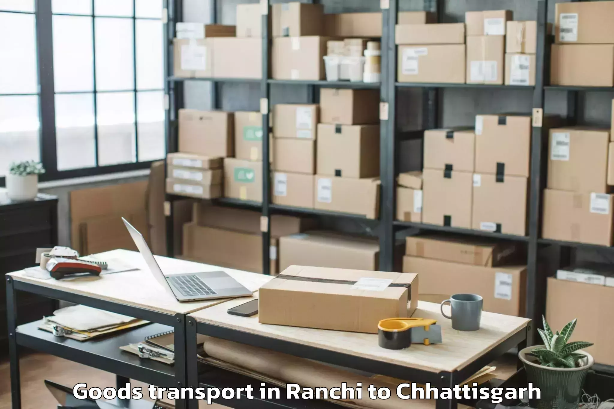 Expert Ranchi to Isbm University Gariyaband Goods Transport